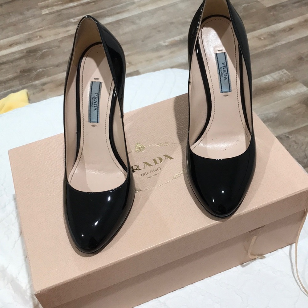 Prada Vernice Basic Nero Size 37 - image 1